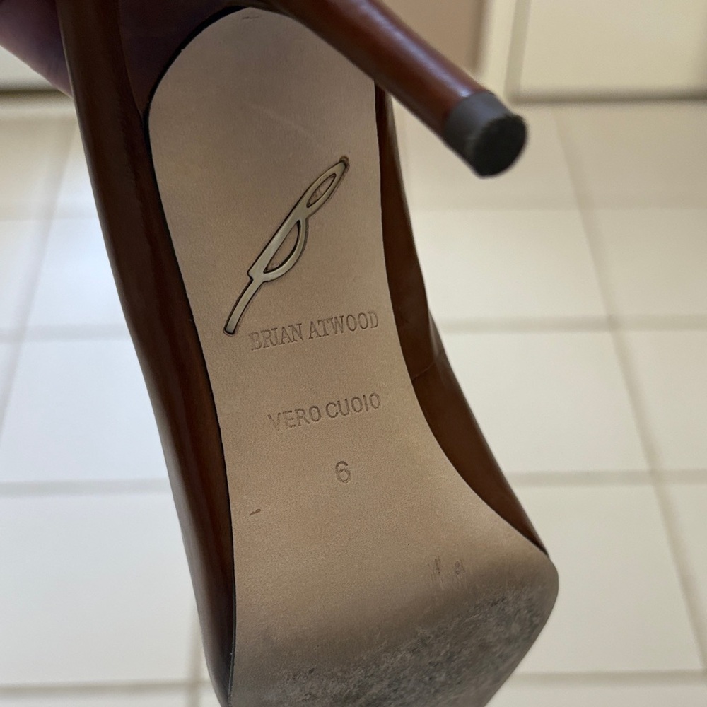 Brian Atwood Chocolate Brown Pumps - Picture 4 of 7